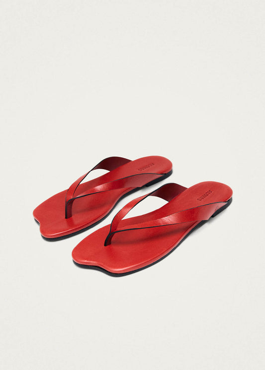 Echo Rift Red Leather Sandals-image