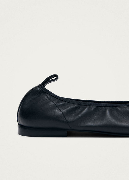 Ballerines en cuir noir Elena-image