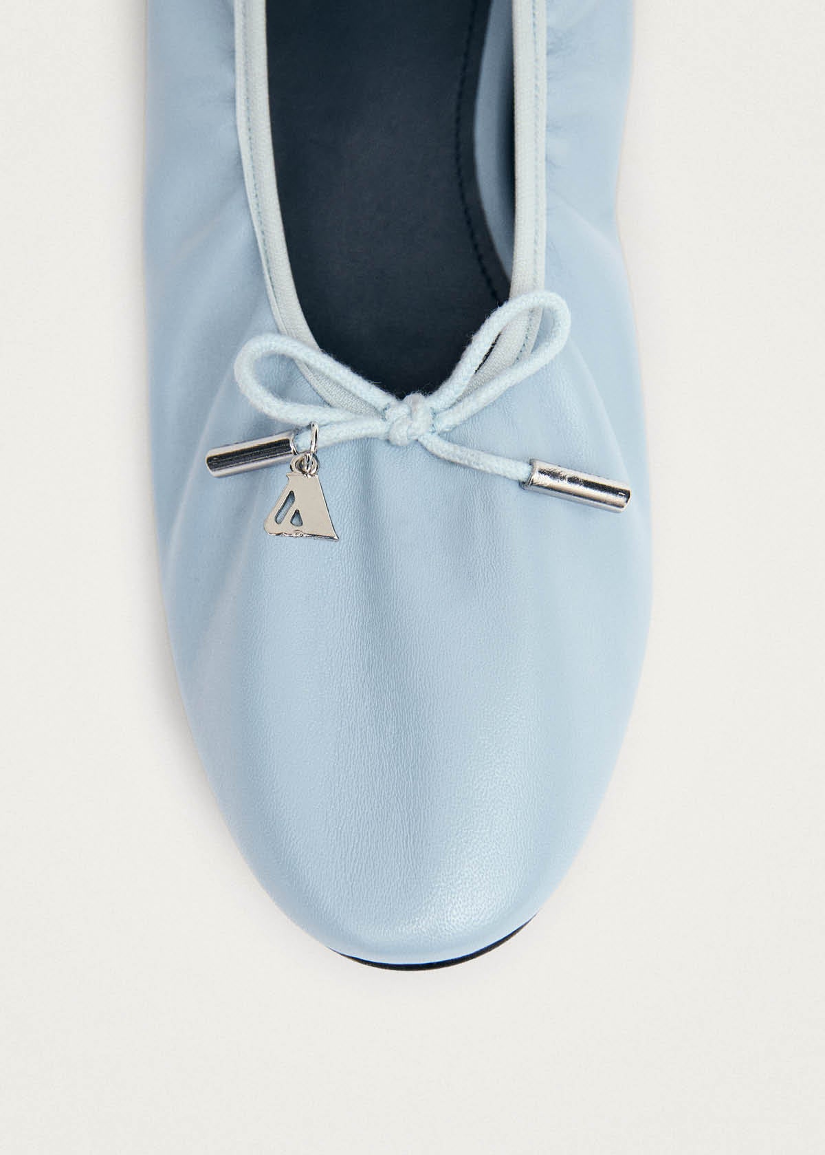 Ballerine in pelle blu Elena