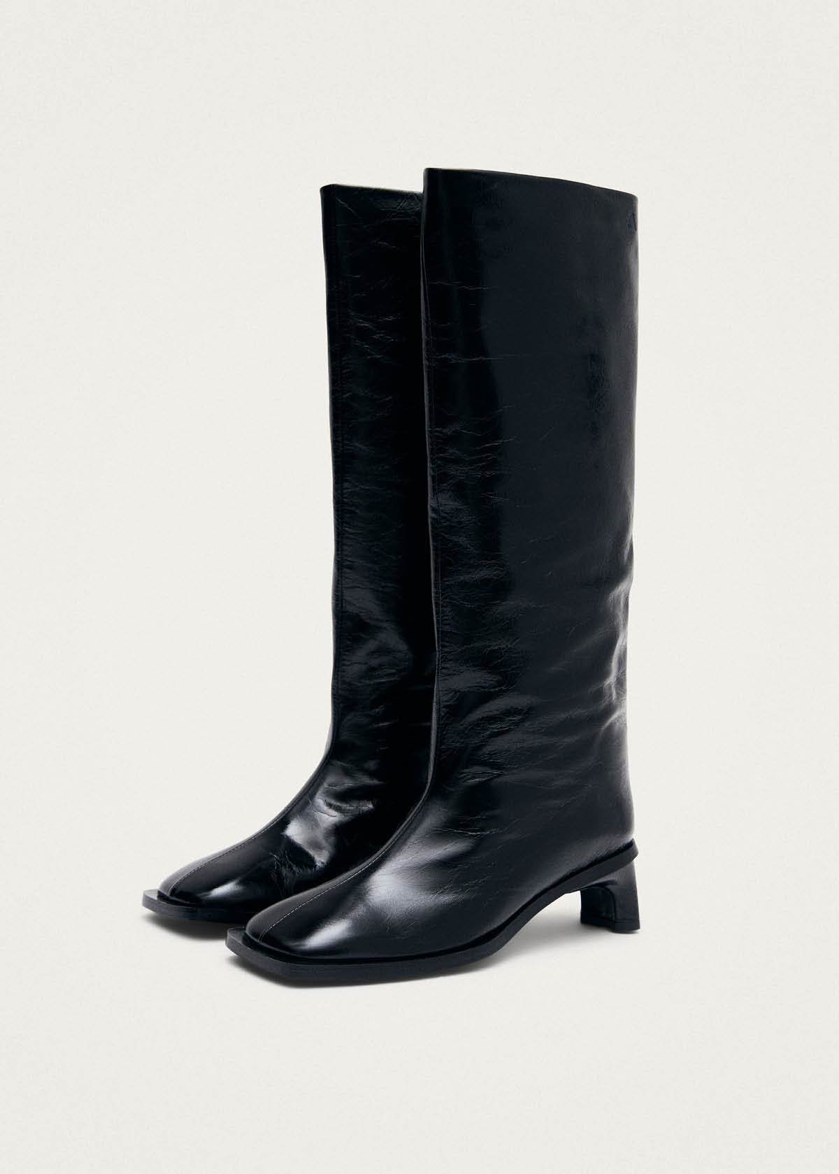 Elias Rift Black Leather Boots