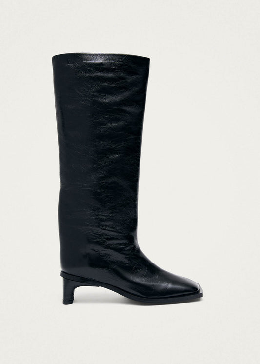 Elias Rift Black Leather Boots