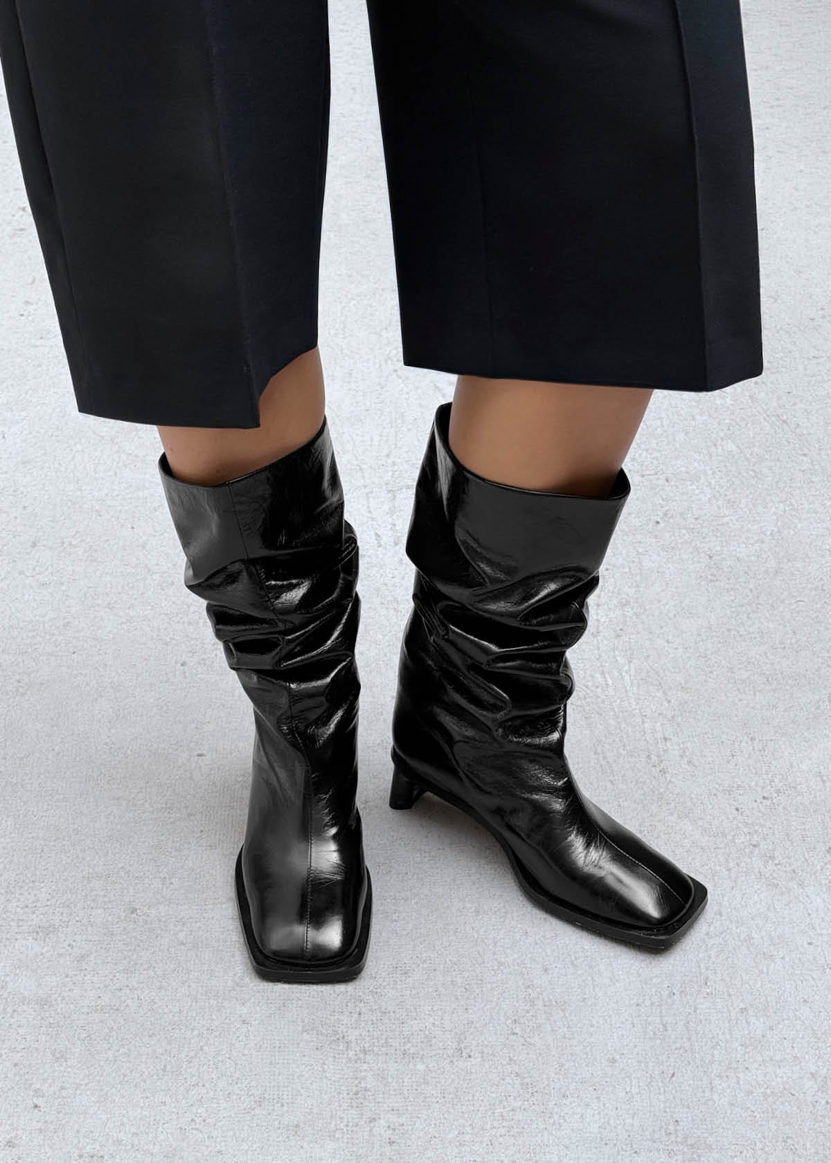 Elias Rift Black Leather Boots