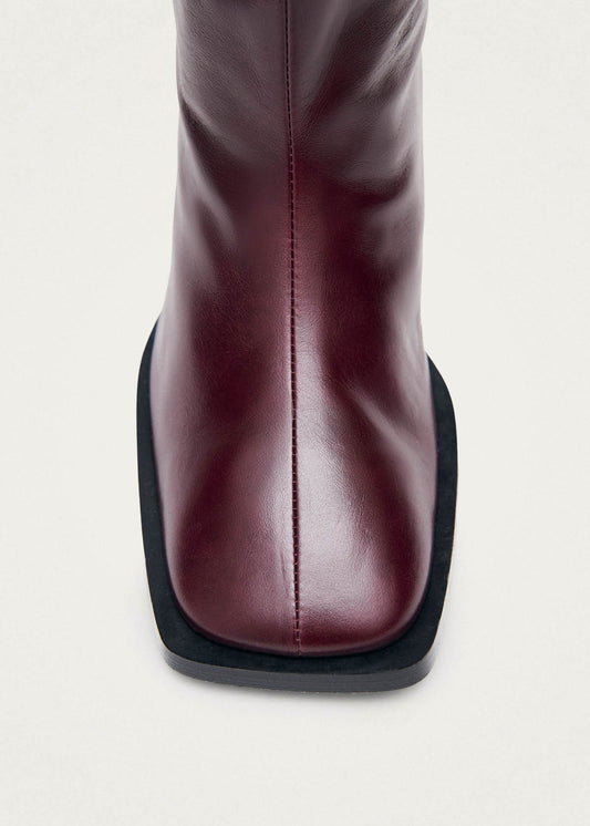 Elias Rift Burgundy Leather Boots-image