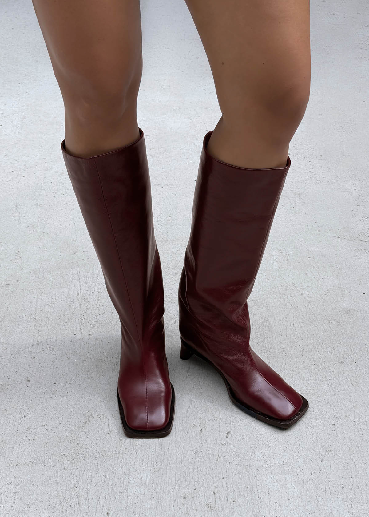 Stivali Elias Rift in Pelle Bordeaux