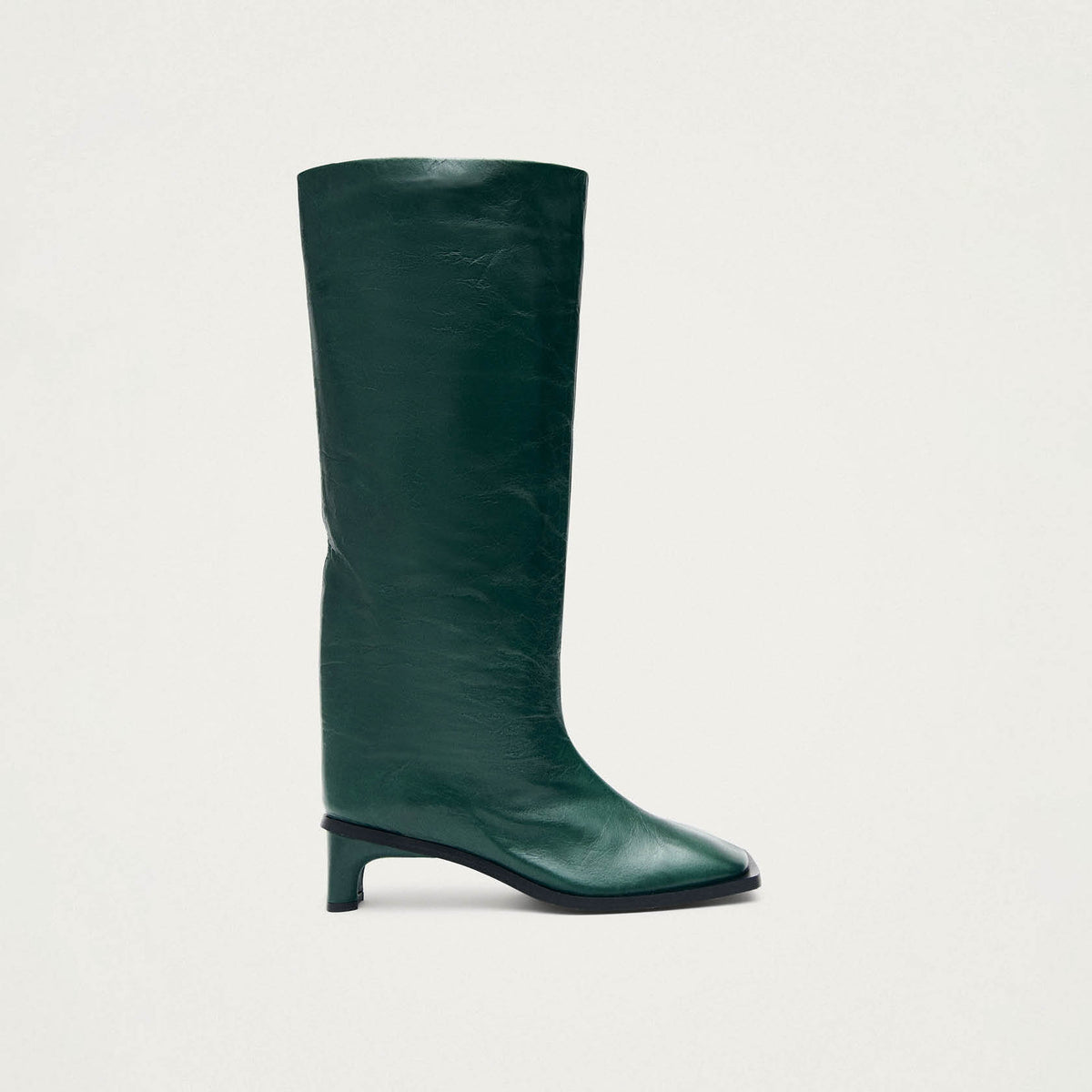 Botas de cuero verde oscuro Elias Rift