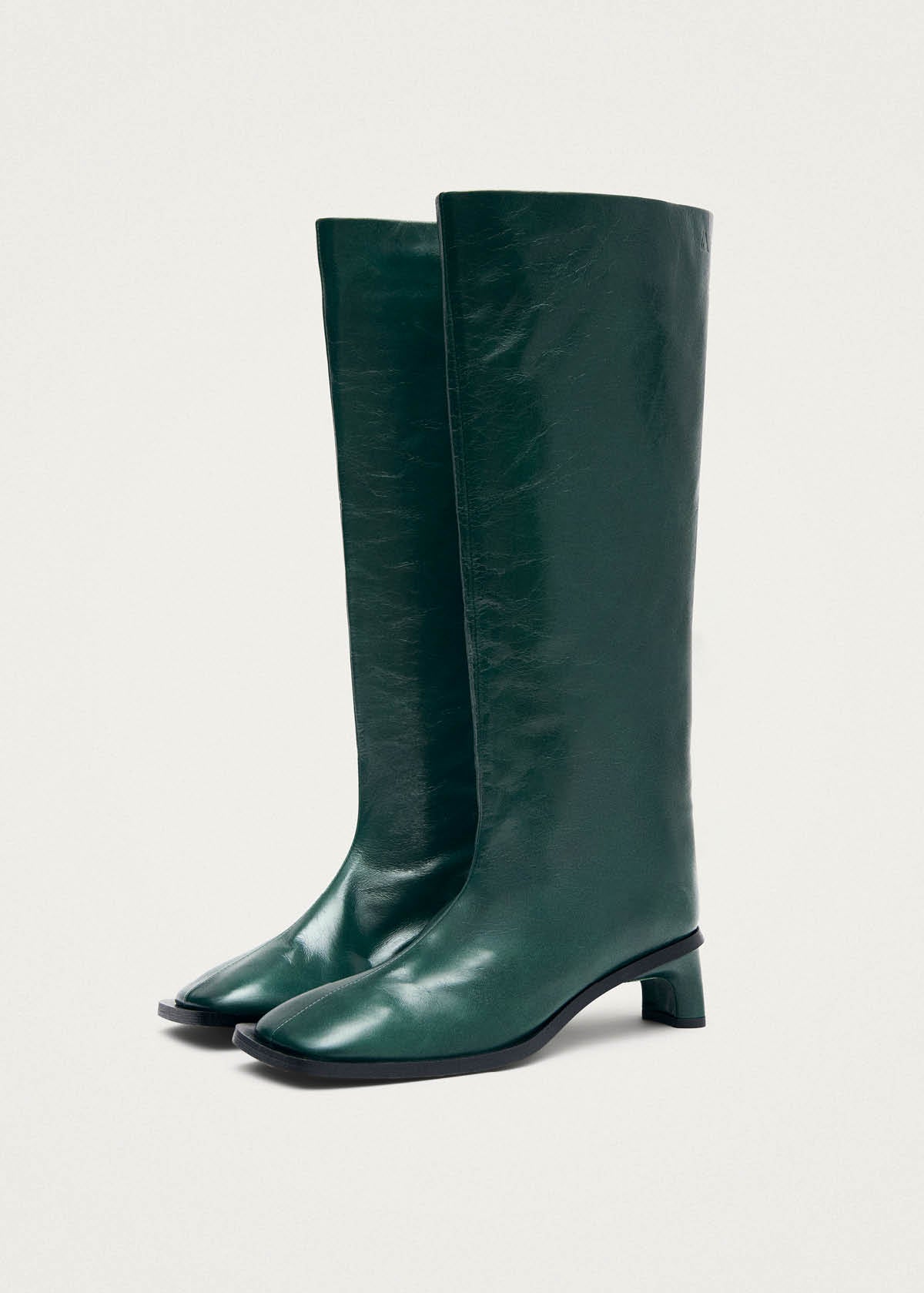 Botas de cuero verde oscuro Elias Rift