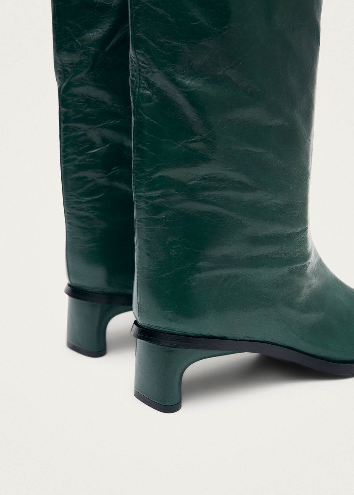 Botas de cuero verde oscuro Elias Rift
