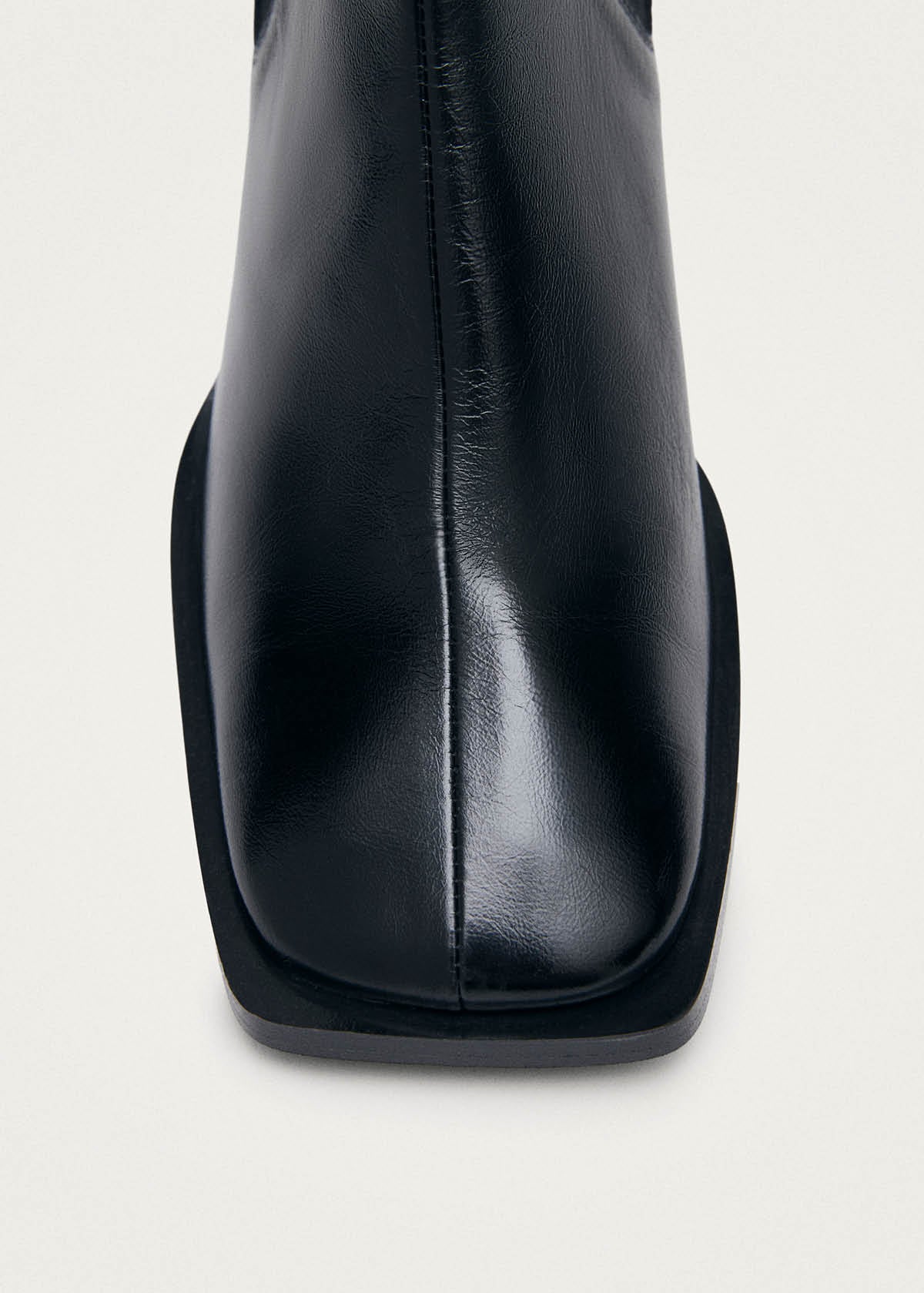 Elowen Rift Schwarze Leder Stiefel