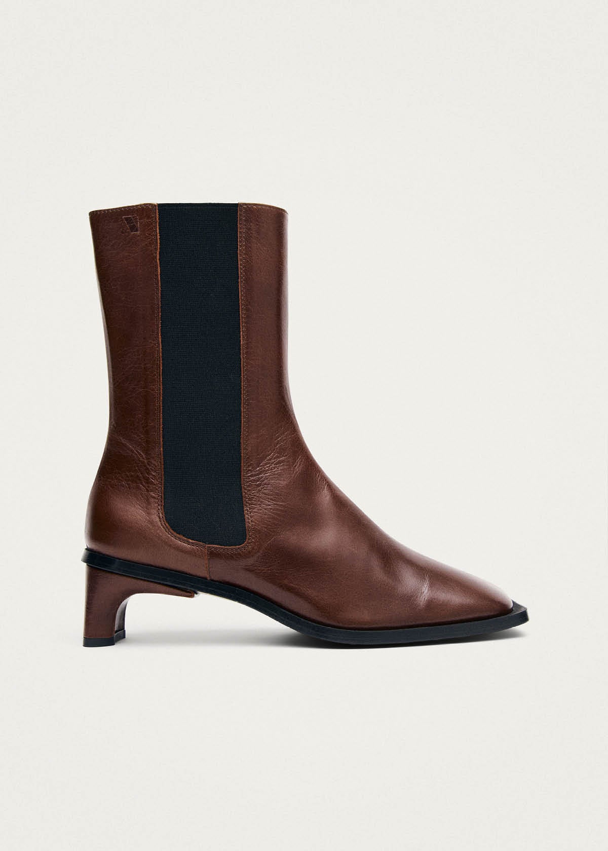 Elowen Rift Bottes en Cuir Chocolat Foncé