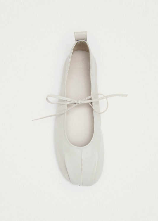 Elva Cream Leather Ballet Flats-image