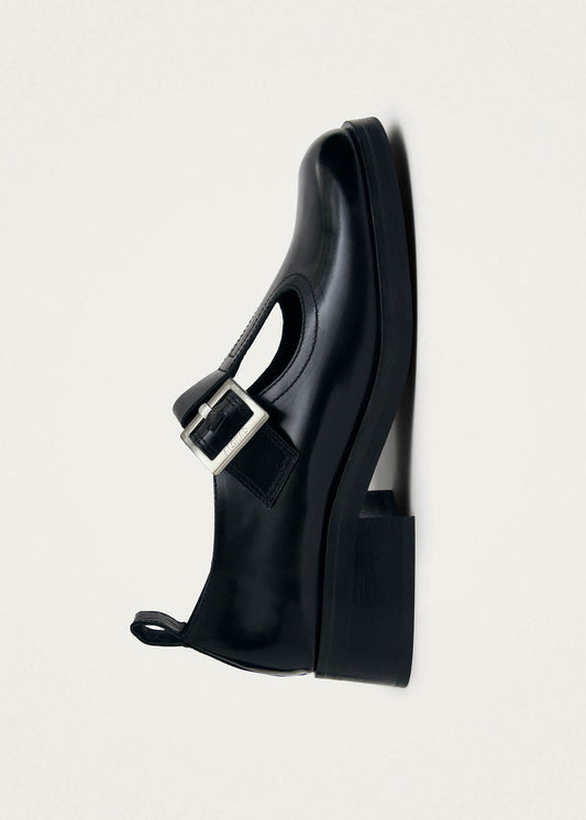 Fiadh Black Leather Loafers-image