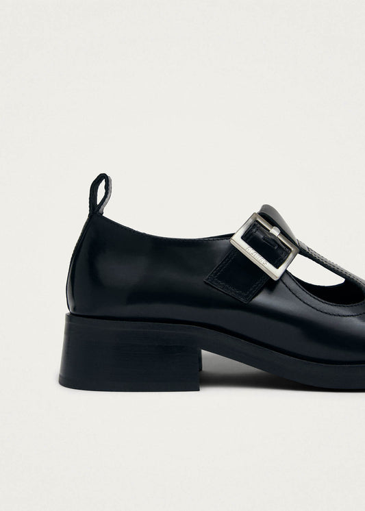 Fiadh Black Leather Loafers-image