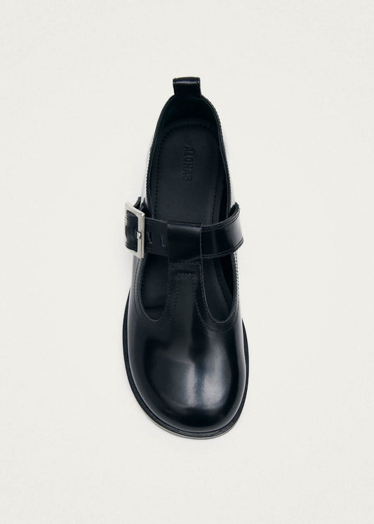 Fiadh Black Leather Loafers-image