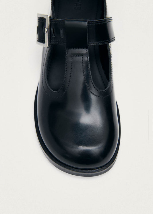 Fiadh Black Leather Loafers-image