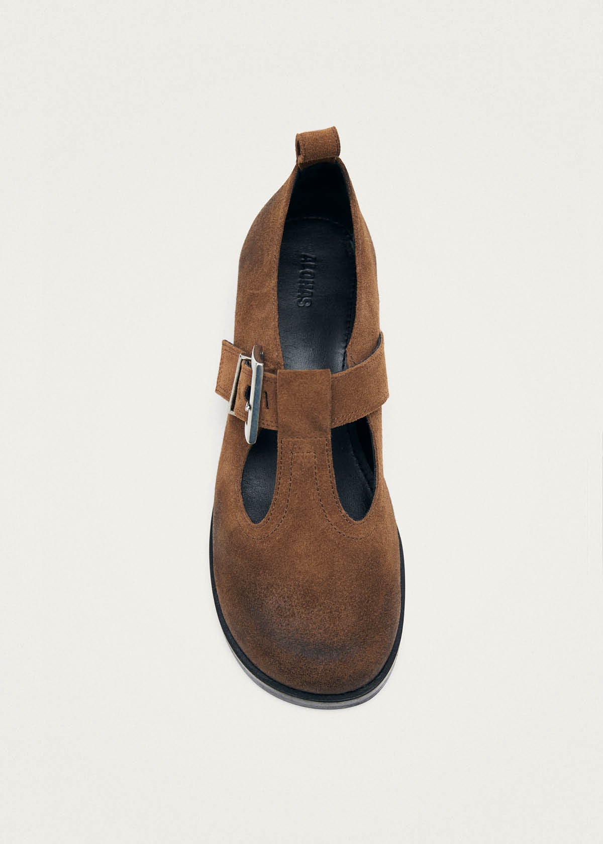 Fiadh Vintage Effect Suede Cognac Leather Loafers
