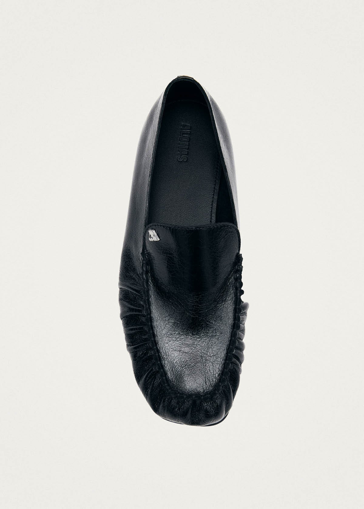 Gabe Rift Black Leather Loafers