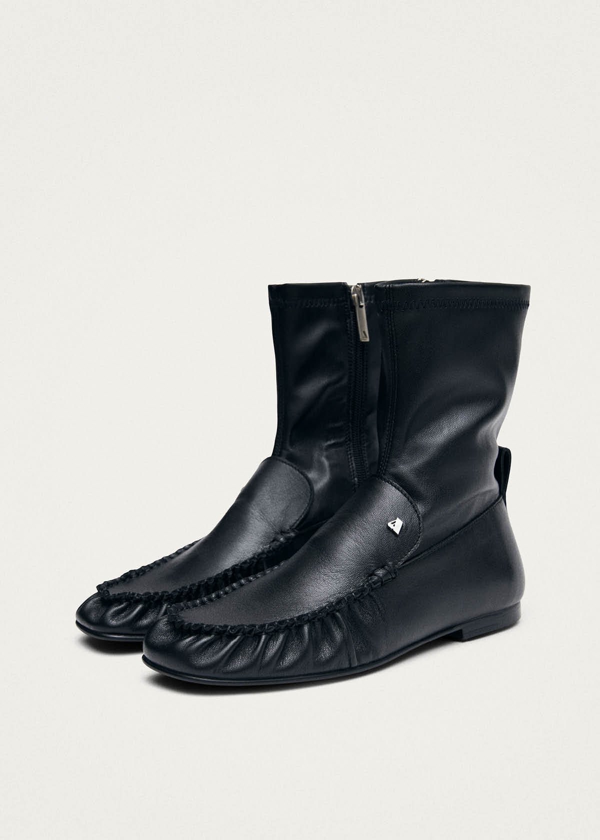 Gabriel Black Leather Boots