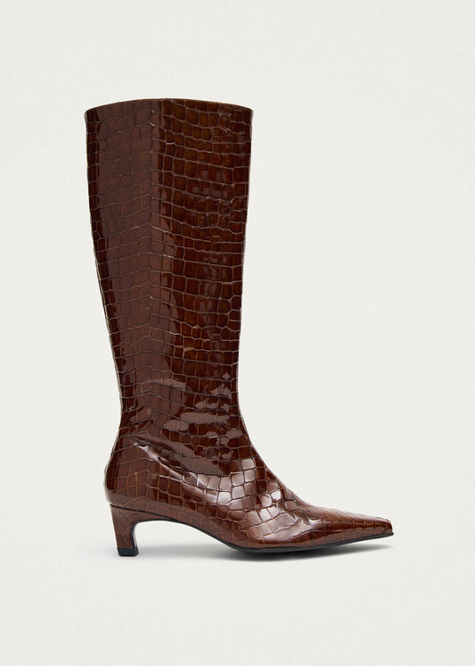 Gema Alli Brown Leather Boots-image