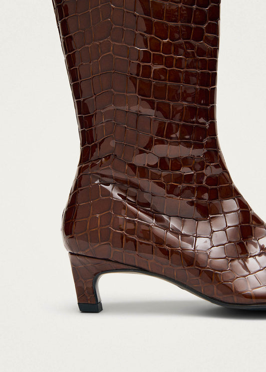 Gema Alli Brown Leather Boots-image