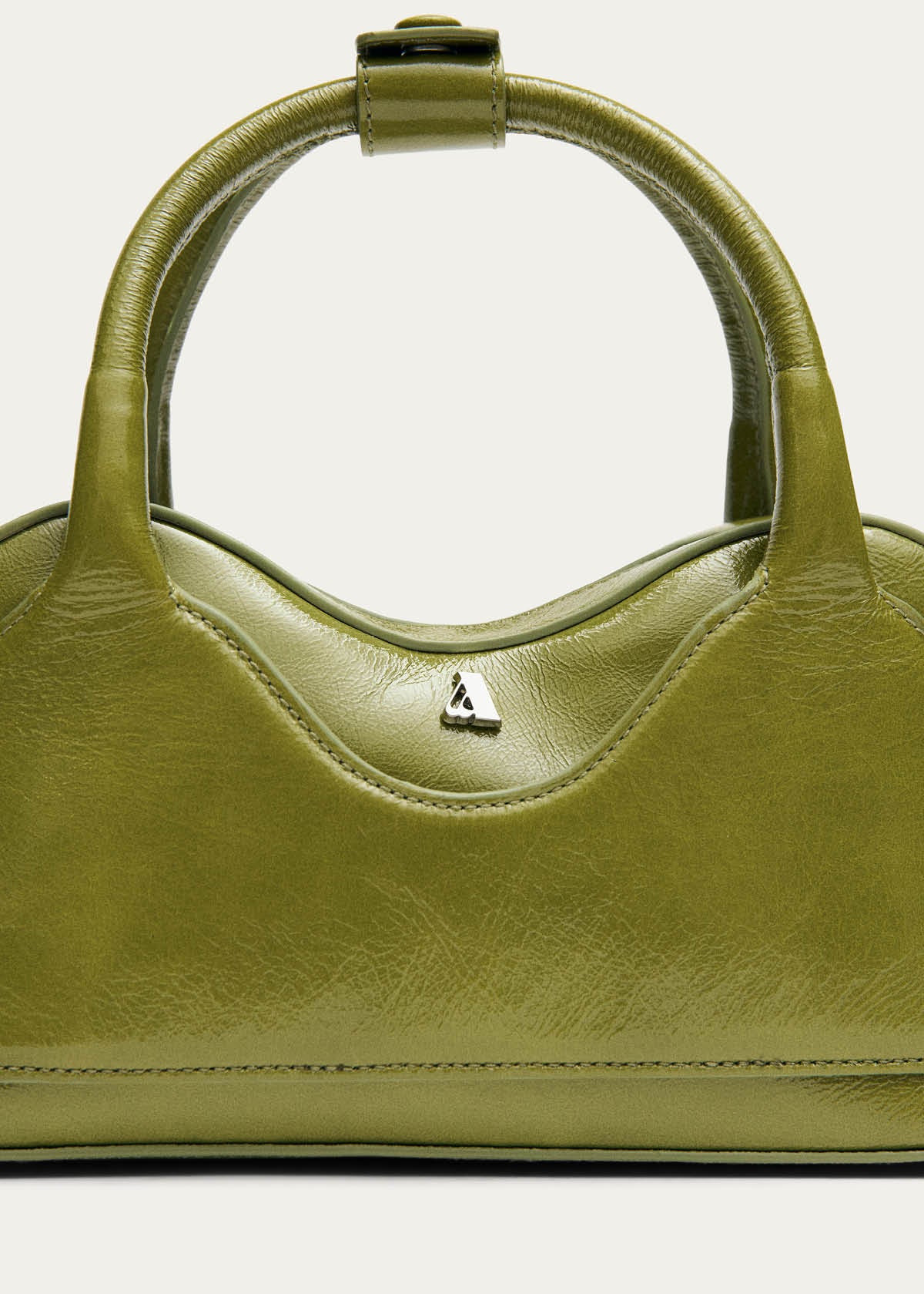 Hilma Mini Sac en Cuir Verni Vert