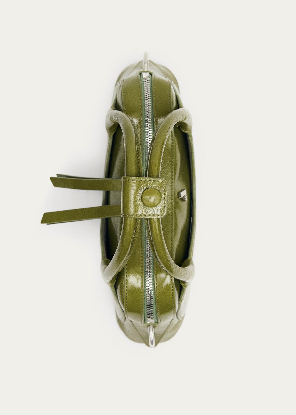 Hilma Mini Sac en Cuir Verni Vert