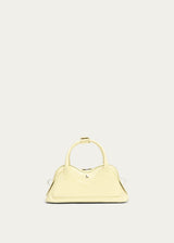 Hilma Mini Patent Pale Yellow Leather Bag
