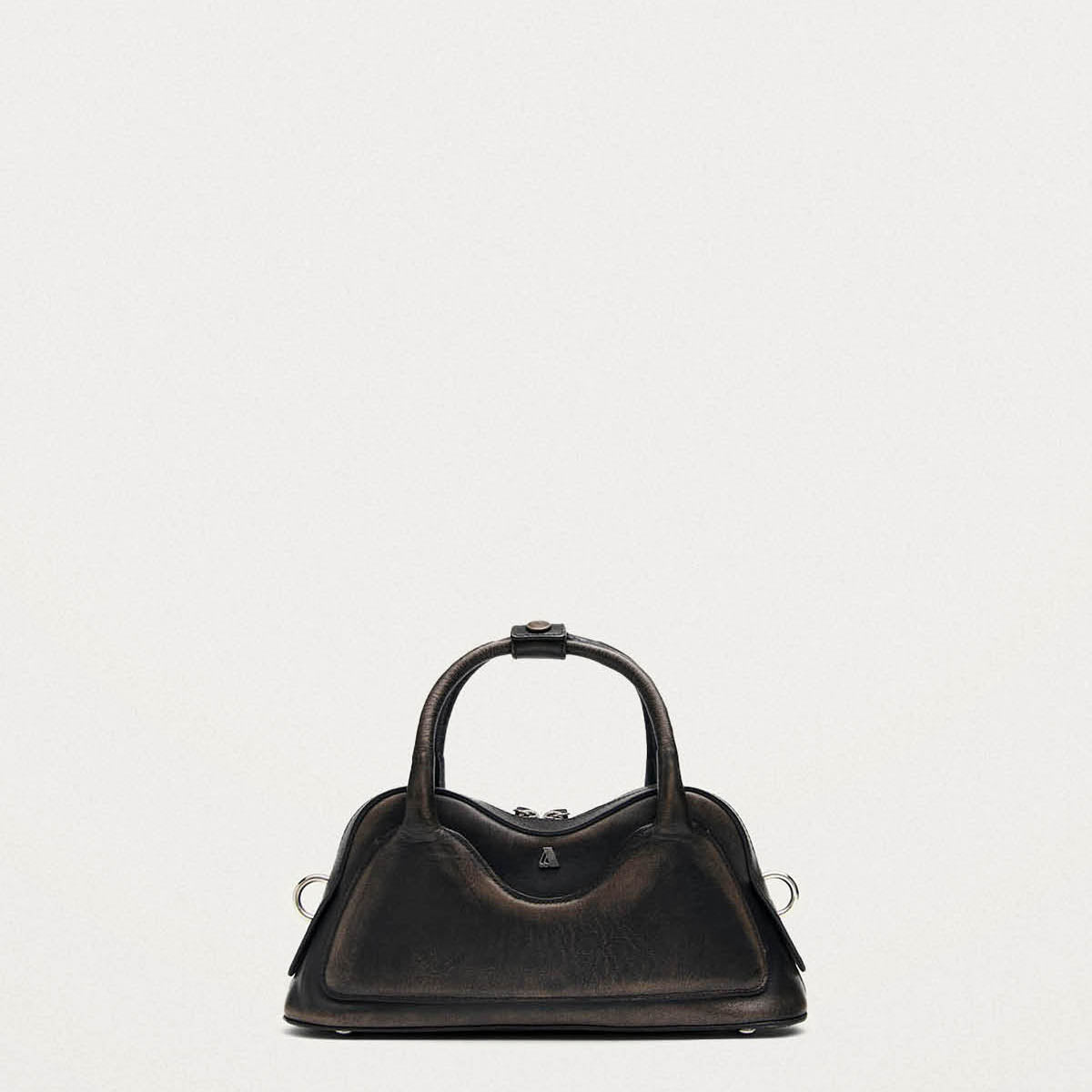 Hilma Mini Vintage Effect Brown Leather Bag