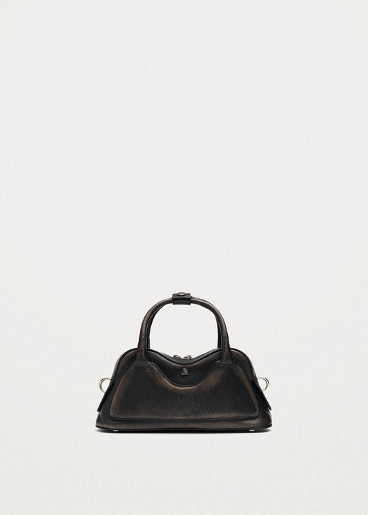 Hilma Mini Sac en Cuir Marron Effet Vintage-image