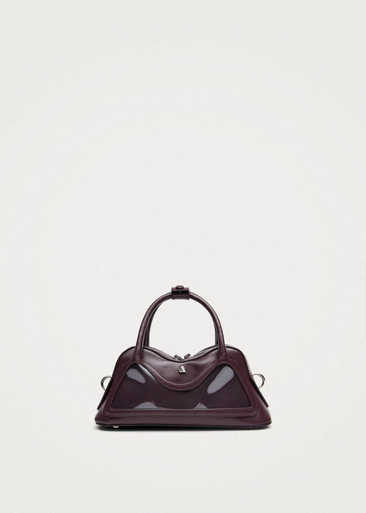 Sac en cuir vinyle bordeaux Hilma Mini-image