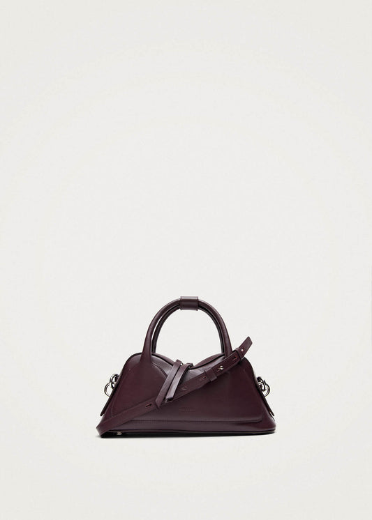 Sac en cuir vinyle bordeaux Hilma Mini-image