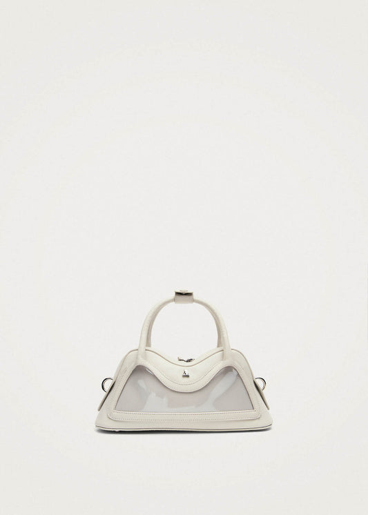 Sac en cuir blanc vinyle mini Hilma-image