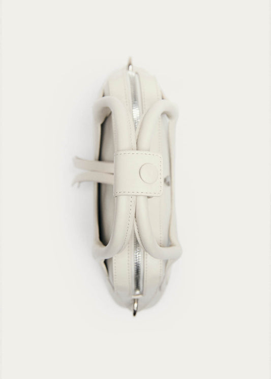 Sac en cuir blanc vinyle mini Hilma-image