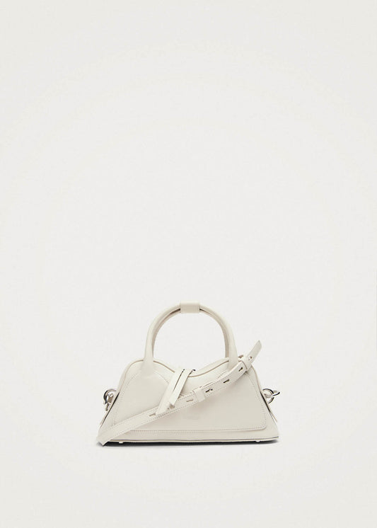 Sac en cuir blanc vinyle mini Hilma-image