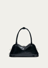 Hilma Bolso de Cuero Negro Charol