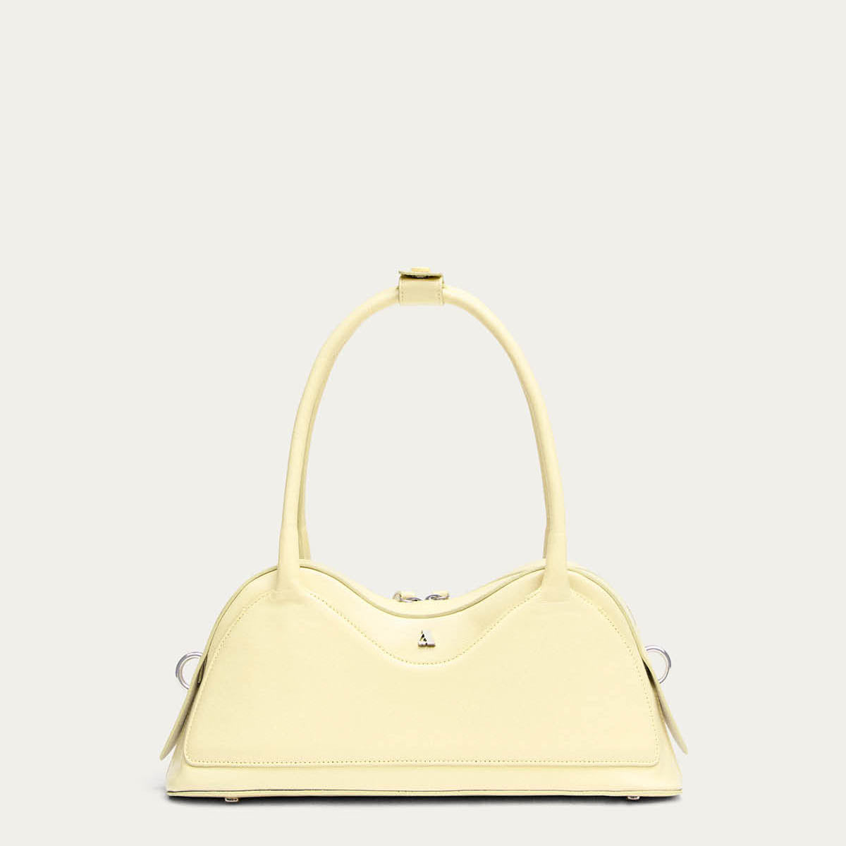 Hilma Patent Pale Yellow Leather Bag