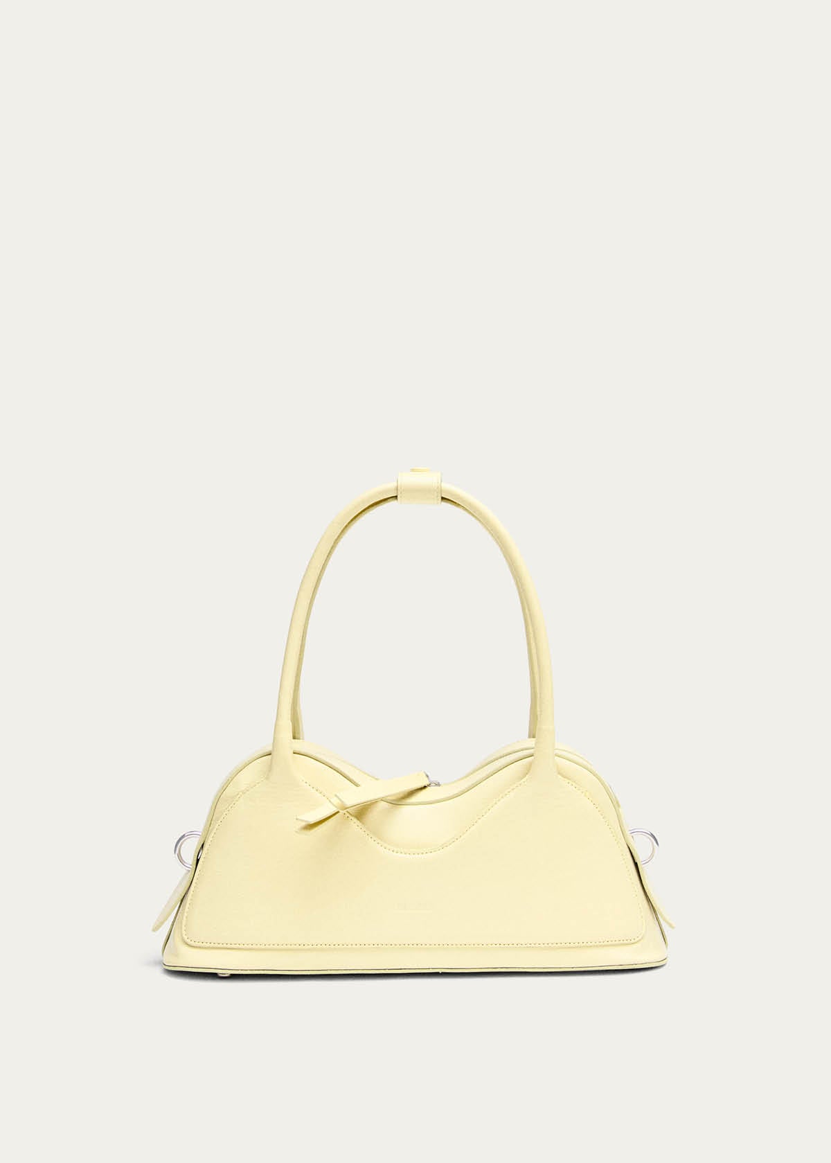 Hilma Patent Pale Yellow Leather Bag