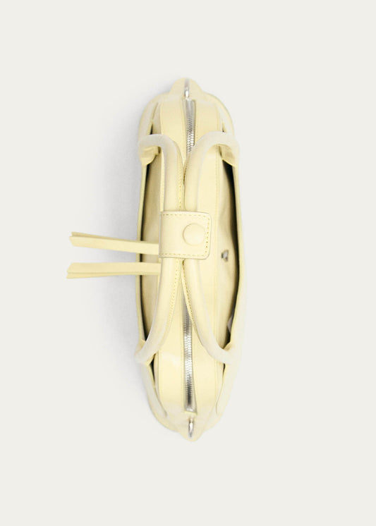 Hilma Sac en Cuir Verni Jaune Pâle-image