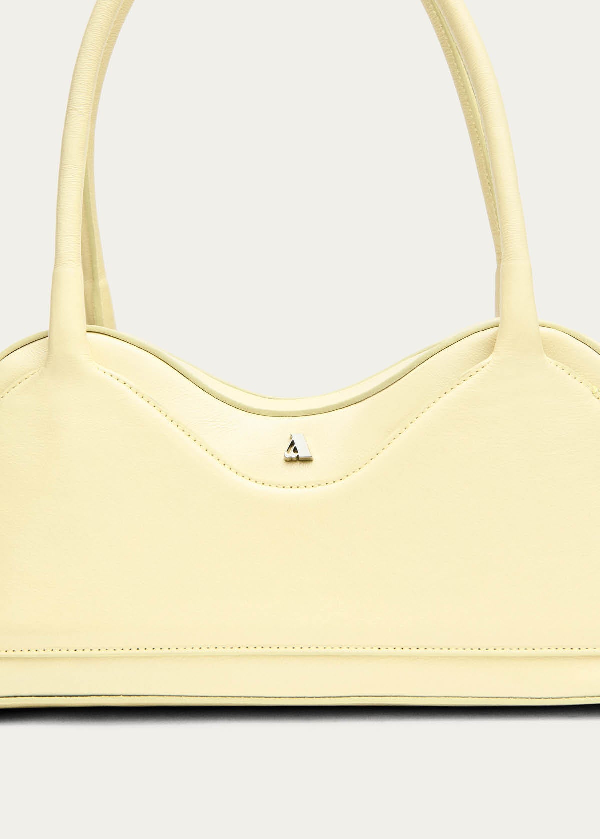 Hilma Patent Pale Yellow Leather Bag