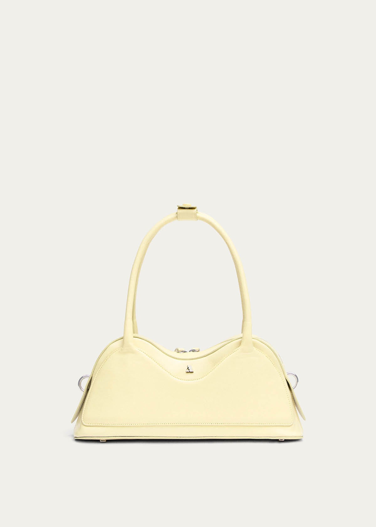 Hilma Patent Pale Yellow Leather Bag