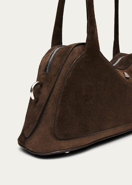 Hilma Suede Brown Leather Bag-image