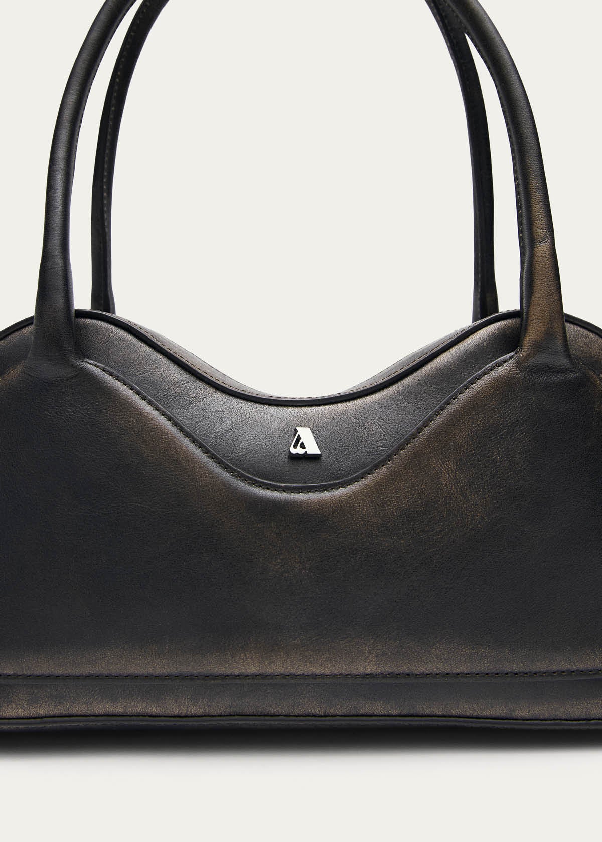 Hilma Borsa in Pelle Marrone Effetto Vintage