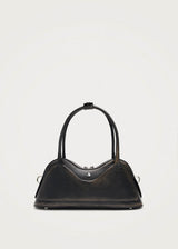 Hilma Sac en Cuir Marron Effet Vintage