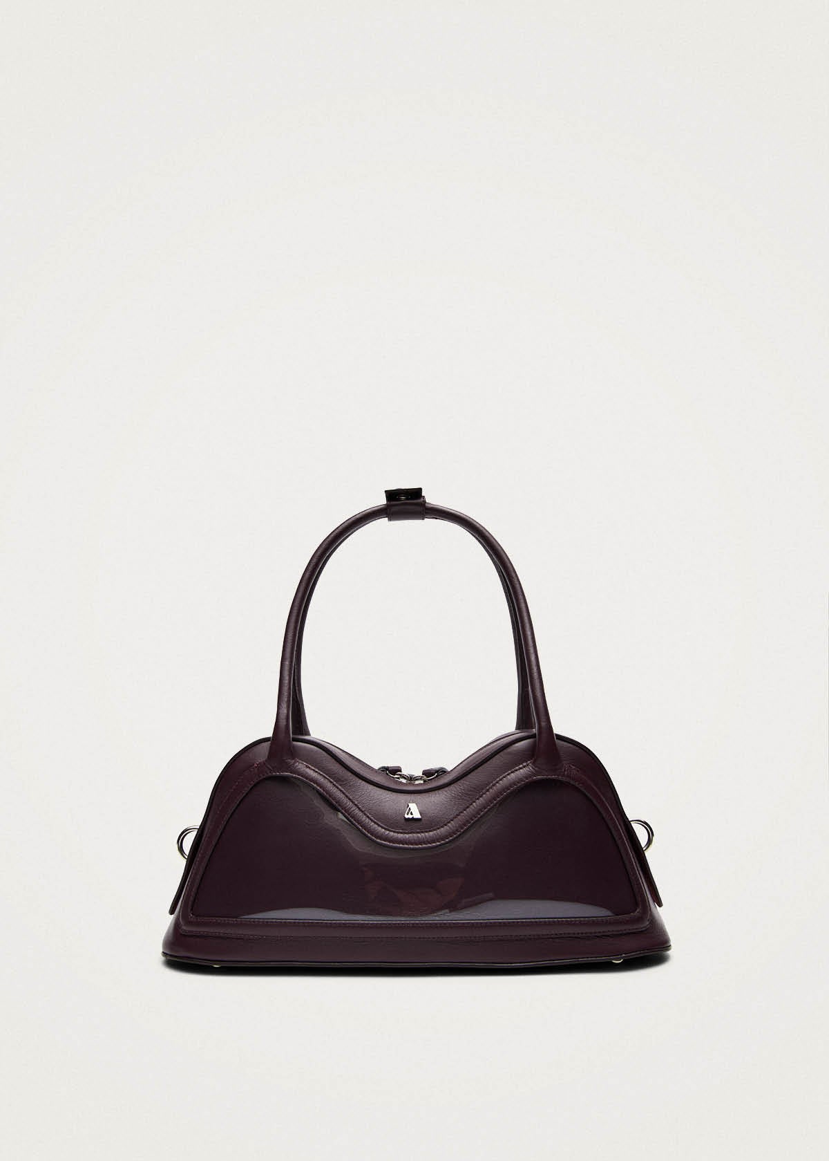 Hilma Vinyl Burgundy Leather Bag