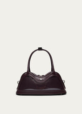 Bolso de cuero vinilo burdeos Hilma