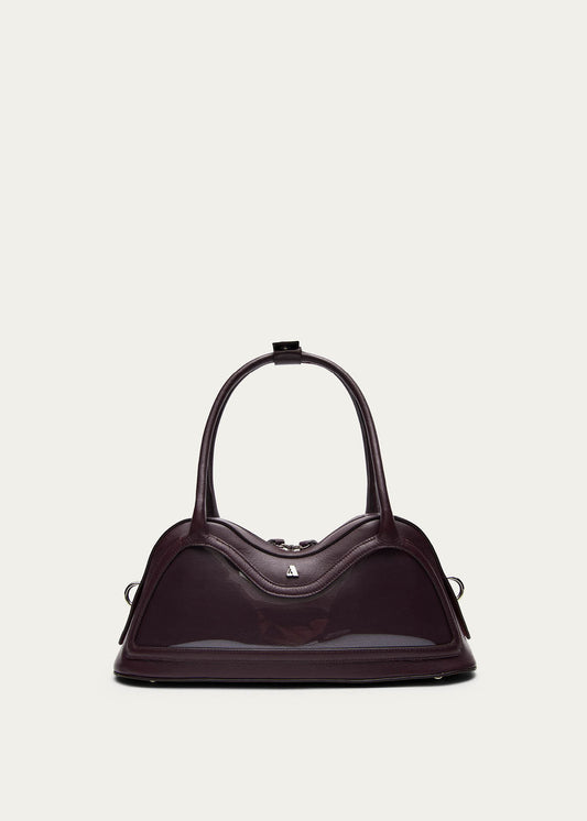 Sac en cuir vinyle bordeaux Hilma-image