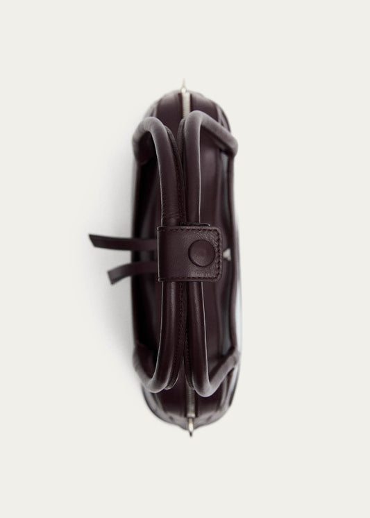 Sac en cuir vinyle bordeaux Hilma-image