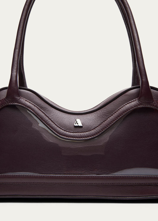 Sac en cuir vinyle bordeaux Hilma-image