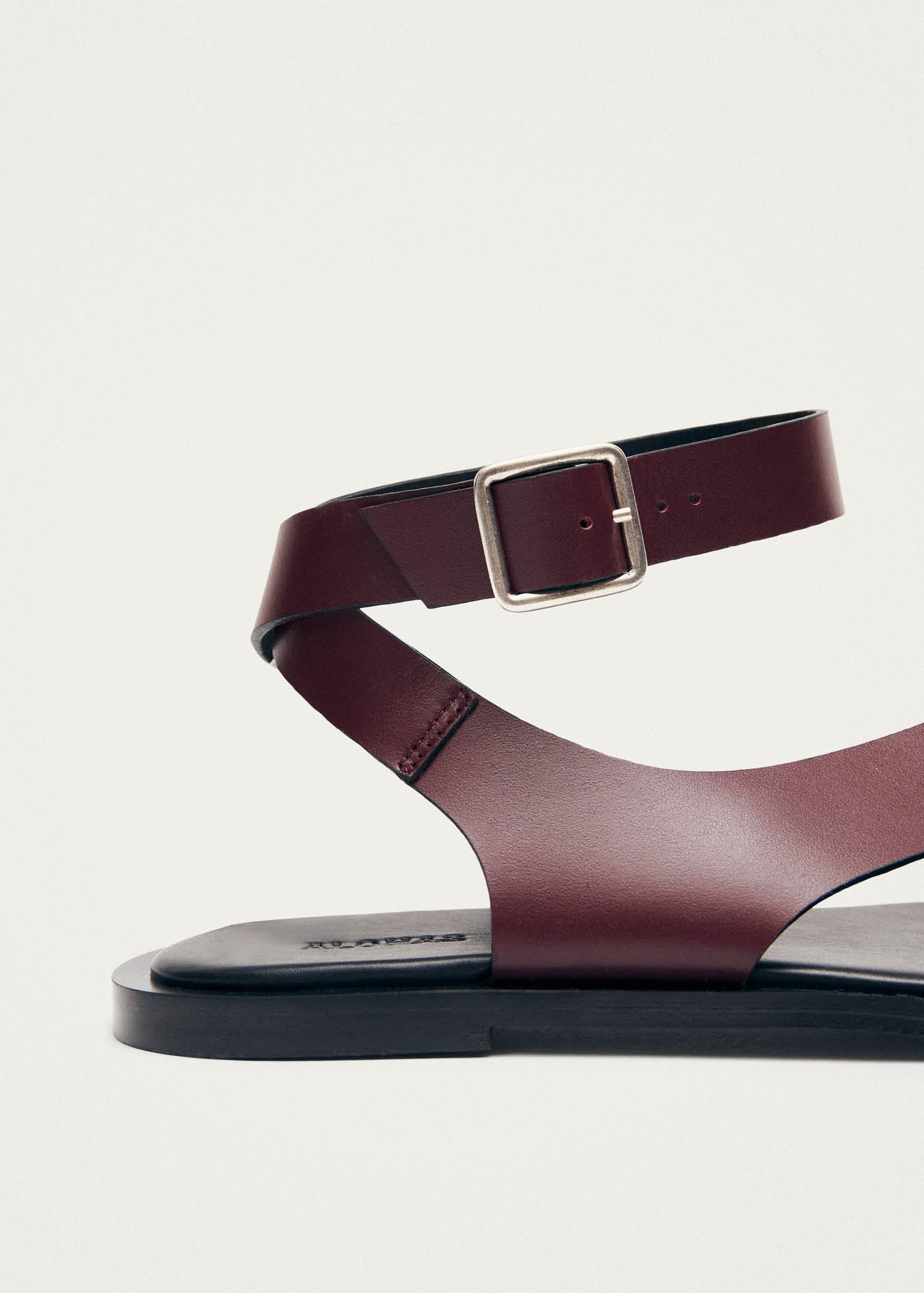 Honu Burgundy Leather Sandals