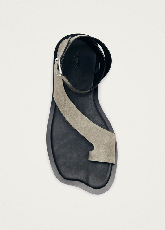 Honu Vintage Grey Leather Sandals-image