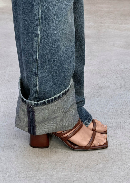 Indiana Rift Dark Brown Leather Sandals-image